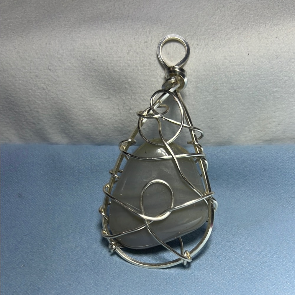 Handcrafted Silver Wire Wrapped Pendant